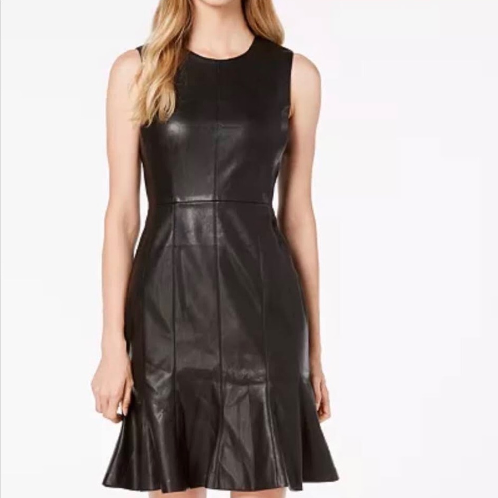 Calvin Klein leather dress